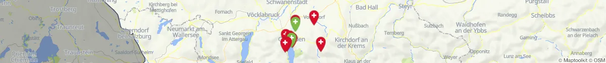 Kartenansicht für Apotheken-Notdienste in der Nähe von Sankt Konrad (Gmunden, Oberösterreich)